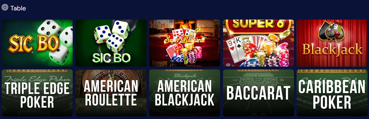 legendspalace casino table games
