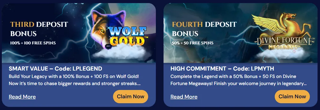 legendspalace casino welcome
